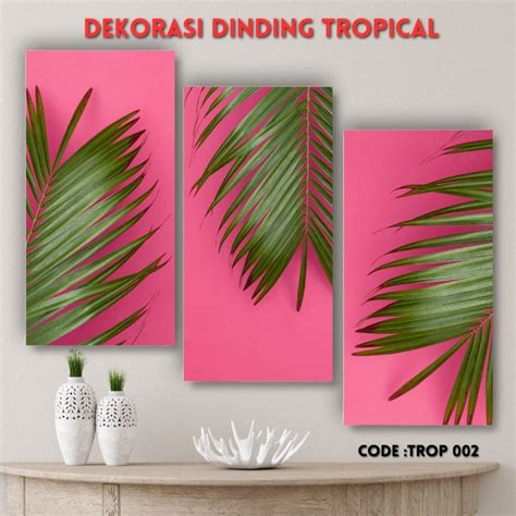 Jual Dekorasi Dinding Tropical Hiasan Dinding Bingkai Mdf Hiasan