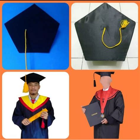 Jual Topi Toga Topi Wisuda Topi Sarjana Ready Stok Dewasa Tk Smp Sma