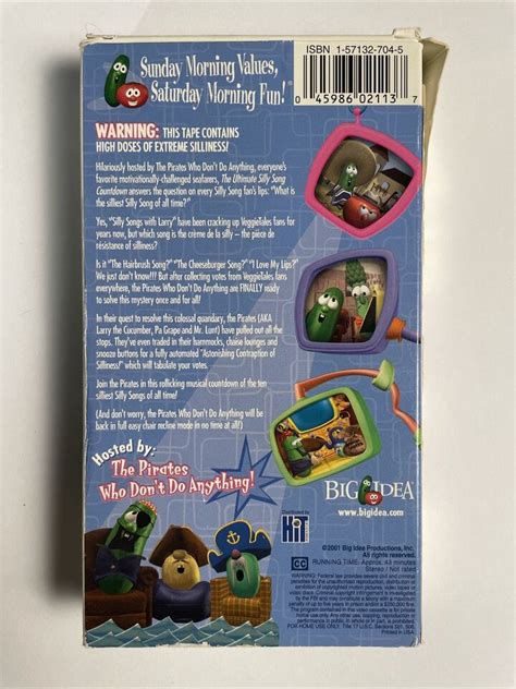 VHS VeggieTales The Ultimate Silly Song Countdown VHS 2001 Green