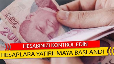 Hesabınızı Kontrol Edin Banka Hesaplarına Yatırılıyor Burdur Haber