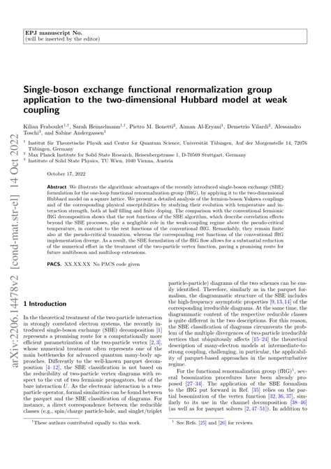 Pdf Single Boson Exchange Functional Renormalization Group