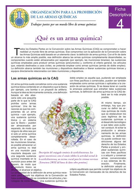 PDF Ficha ORGANIZACIÓN PARA LA PROHIBICIÓN DE LAS Para evitar que