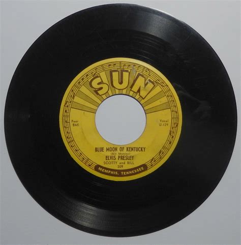 Popsike ELVIS PRESLEY That S All Right Blue Moon SUN 209 45 RARE