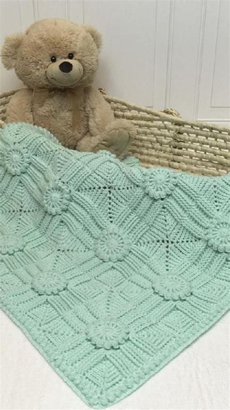 Croix Matelasse Crochet Baby Blanket Crochet Pattern By Priscilla