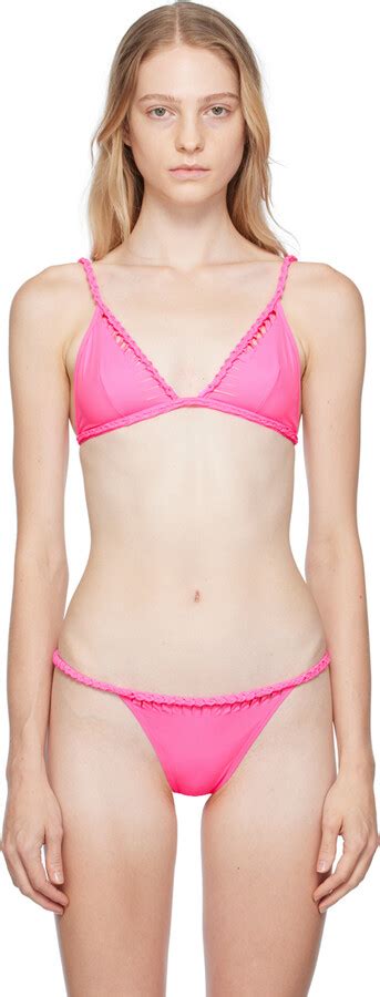 Agent Provocateur Pink Sofi Bikini Top ShopStyle Two Piece Swimsuits