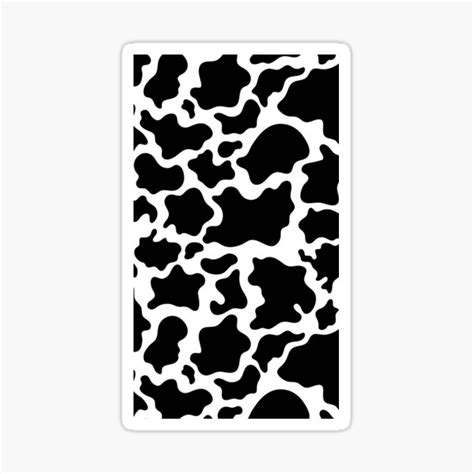 Cow Print Sticker For Sale By Boutique Chic Redbubble