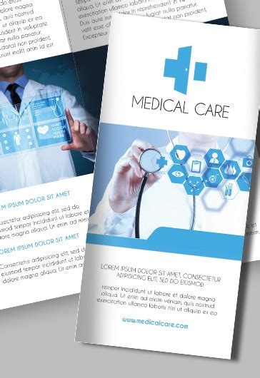 Blue Dark Medical Free Brochure Template PSD | by Elegantflyer