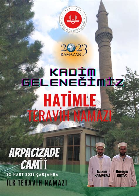 Arapcızade camiinde hatimle teravih namazı kılınacak FİB HABER