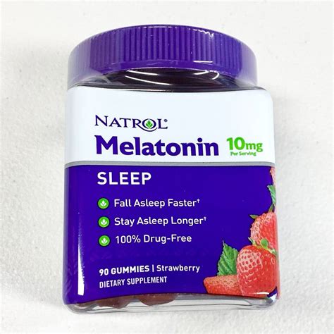 Natrol Melatonin Strawberry 10 Mg 90 Gummies Exp 07 23 47469073312 EBay