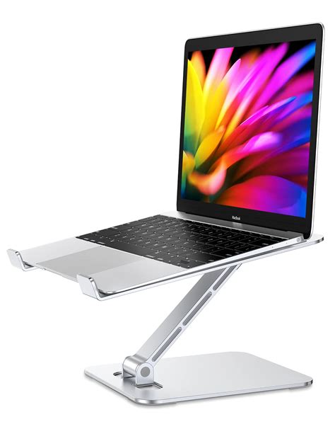 Babacom Support Ordinateur Portable Support Pc Portable Réglable En Antidérapant Aluminium