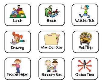 If I... Then I... Chart Behavior Visual Schedule by KinderRocks3