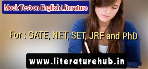 Mock Test On English Literature Mcqs For Net Set Jrf And Gate Exams