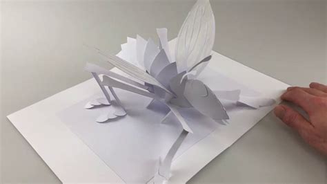 Popuptober Day Bugs Insect Hornet Pop Up Sculpture Pop Up Card