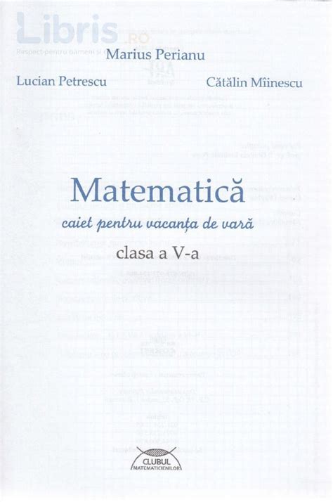 Pdf Matematica Clasa A A Caiet Pentru Vacanta De Vara Ed