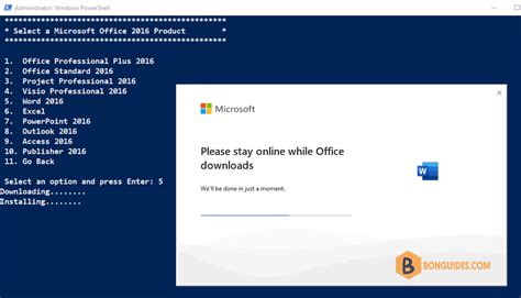 How To Download And Install Word 2016 Using Powershell