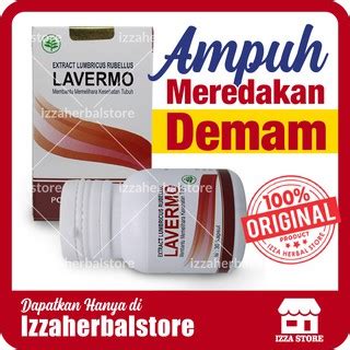 Jual KAPSUL CACING Untuk Tipes LAVERMO Asli Obat Penurun Panas Demam