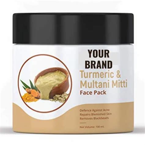 Your Brand Turmeric Face Pack, For Personal, Packaging Size: 100 at ...