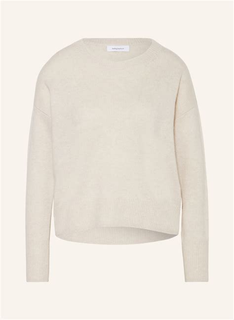 Darling Harbour Cashmere Pullover In Creme