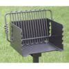 Pilot Rock Cbp Park Style Outdoor Bbq Charcoal Grill And Post Black