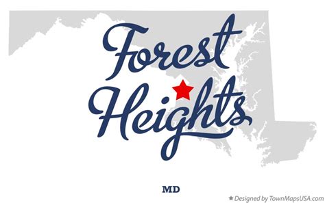 Map of Forest Heights, MD, Maryland