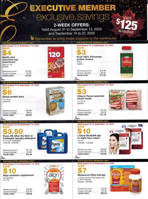 Costco Executive Coupons August September Costco West