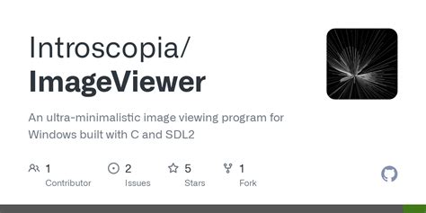 Github Introscopia Imageviewer An Ultra Minimalistic Image Viewing