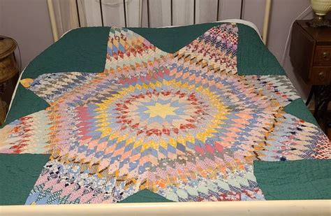 Texas Lone Star Quilt Handmade 1930s Made In East Tennessee Etsy In