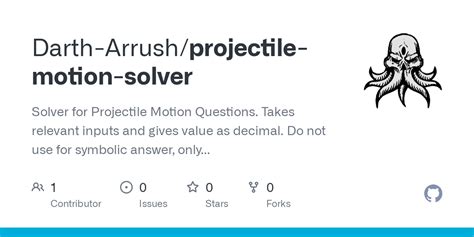 GitHub Darth Arrush Projectile Motion Solver Solver For Projectile