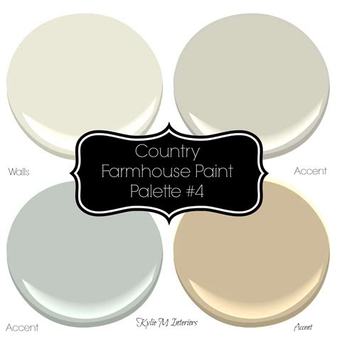 Sherwin Williams Neutral Farmhouse Country Paint Palettes