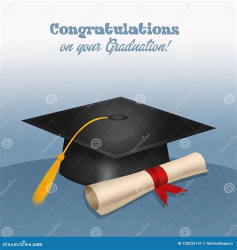 Congratulations On Your Graduation Circle Banner Illustration Cartoon Vector | CartoonDealer.com ...