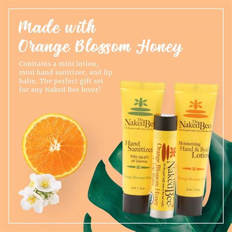 The Naked Bee Orange Blossom Honey Bee Loci N De Manos Y Cuerpo