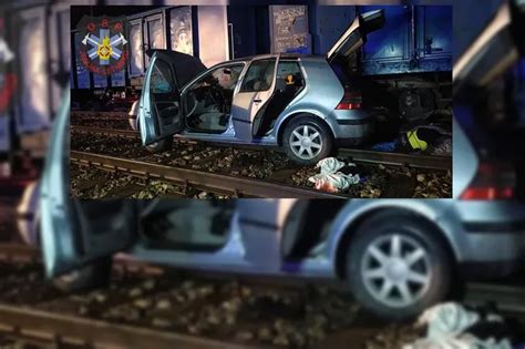 Koszmarny wypadek na torach pod Radomiem Pociąg huknął w volkswagena