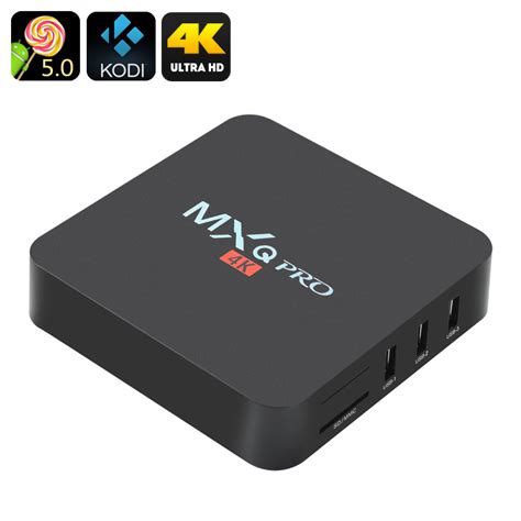 MXQ Pro 4K Ultra HD Android TV Box HDMI 64Bit RK3228A Quad Core CPU