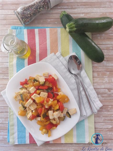 Tofu In Padella Con Verdure Saltate Senza Salsa Di Soia Le Ricette Di Bea