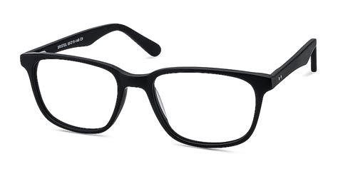 Bristol Rectangle Matte Black Full Rim Eyeglasses Eyebuydirect Canada