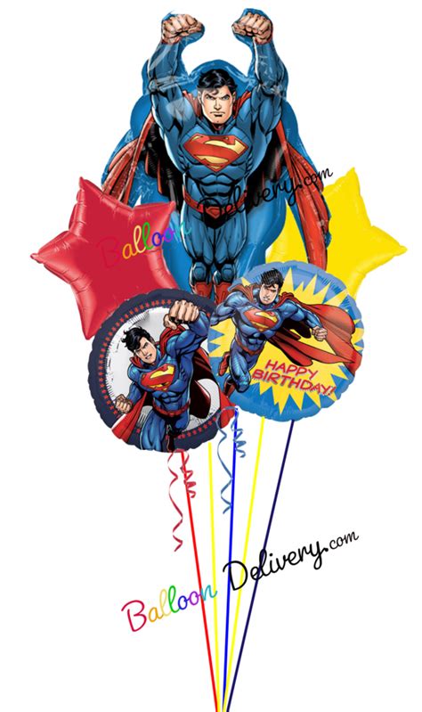 Superman 5 Balloon Centerpiecebouquet