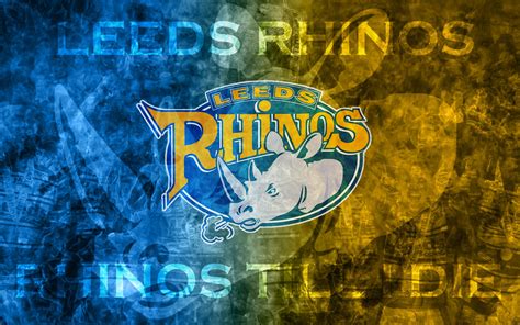 Leeds Rhinos Logo / Download Wallpapers Leeds Rhinos Glitter Logo Sle Yellow Blue Checkered ...