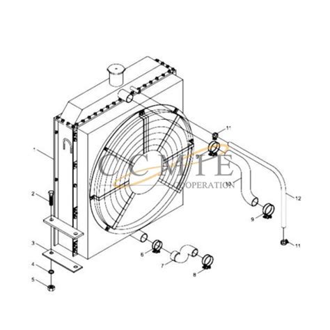 China 402204315 Air Filter Hose XCMG WZ30 25 Backhoe Loader Spare Parts