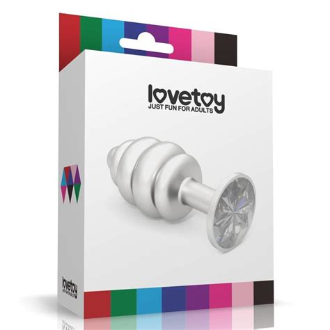 Plug Anal En Espiral Rosebud Con Joya Transparente Noche Secreta