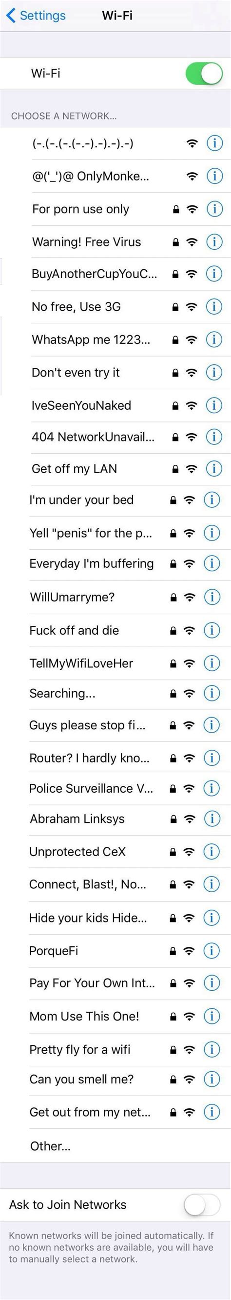 Awesome Wifi Ssid Names Werohmedia