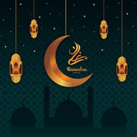 Hermosa Plantilla De Dise O De Ramadan Kareem Vector Premium