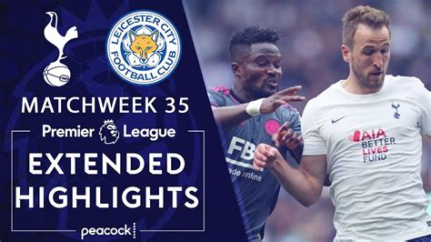 Tottenham Hotspur V Leicester City Premier League Highlights 5 1