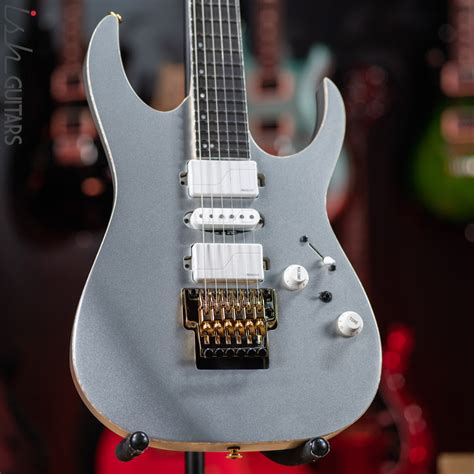 Ibanez Prestige Rg5170g Electric Guitar Silver Flat Ish Guitars