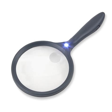 Led Lighted Handheld 2x Power Magnifier With 4x Spot Lens Hand Magnifiers Bernell Corporation