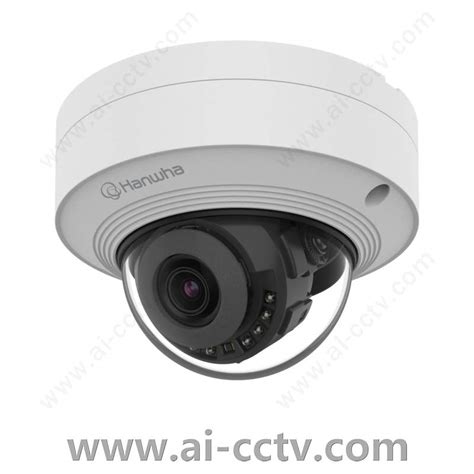 Samsung Hanwha QNV C9011R 8MP IR Vandal Dome Camera AI CCTV