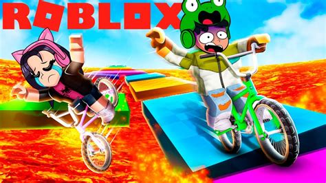 ROBLOX Pero Es Un OBBY De CARRERAS EXTREMAS Con BICICLETA BIKE OF