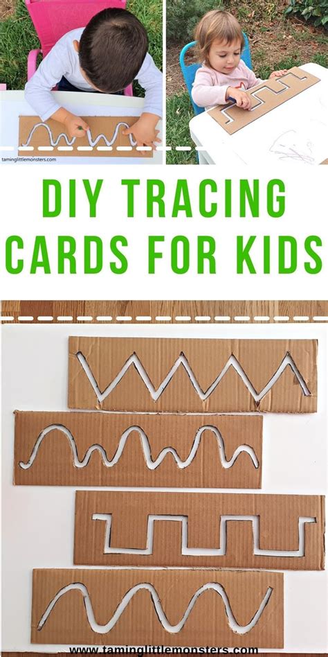 DIY Tracing Cards - Fine Motor Activity for Kids | Preschool fine motor ... 