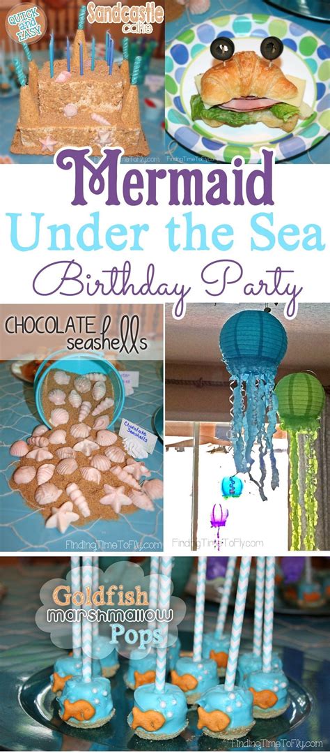 Adorable Mermaid Under The Sea Birthday Party Food Ideas Finding Time