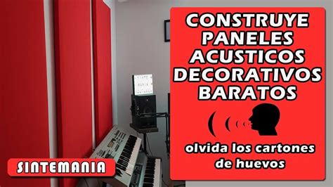 Como Hacer Paneles AcÚsticos Baratos Caseros Diy Soundproof Youtube