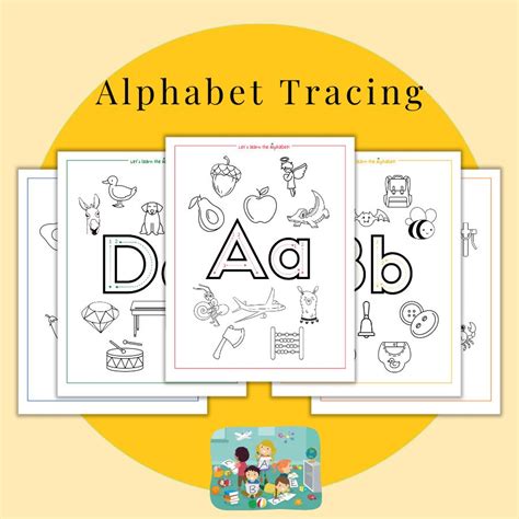 Printable ABC Alphabet Tracing Worksheets Alphabet Tracing Coloring Pages Worksheets Handwriting ...